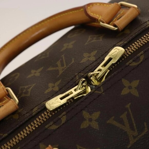 LOUIS VUITTON Monogram Keepall 55 Boston Bag M41424 LV Auth 132737 - Picture 10 of 16
